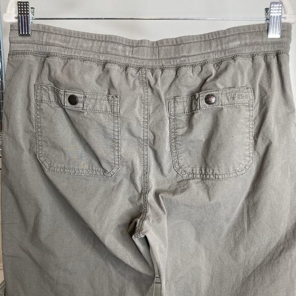 LL Bean Women’s Gray Drawstring Cropped‎ Pants Size XS Active Hiking Outdoors - Picture 11 of 13